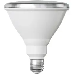 ledscom.de E27 LED Leuchtmittel, PAR38 kurzer Hals, weiß (4000 K), 14,9 W, 1395lm, 41°, Reflektorspiegel (silber)