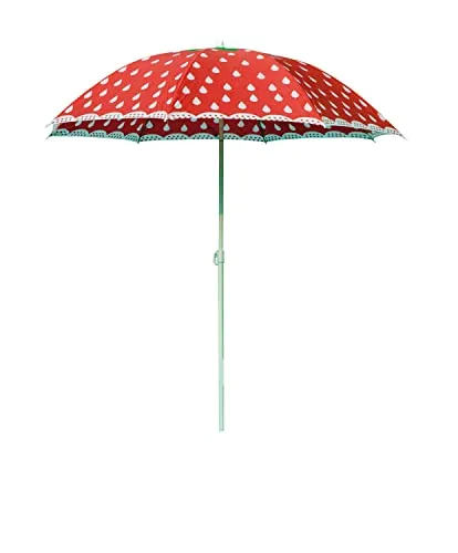 lombardiangelo Erdbeer-Sonnenschirm 18 cm - Sonnenschirme für Strand und Obst-Dekoration, ideal für sommerliche Cocktails und Festlichkeiten.