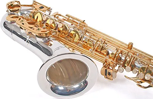 Karl Glaser Tenor Saxophon, silber/gold, mit Koffer von Karl Glaser
