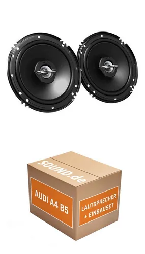 JUST SOUND best choice for caraudio Lautsprecher Boxen Einbauset JVC CS-J620X Audi A4 B5 Heck Auto-Lautsprecher (30 W, 16 cm)