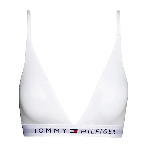 Tommy Hilfiger Damen Triangel BH Stretch, Weiß (White), XS in weiß von Tommy Hilfiger