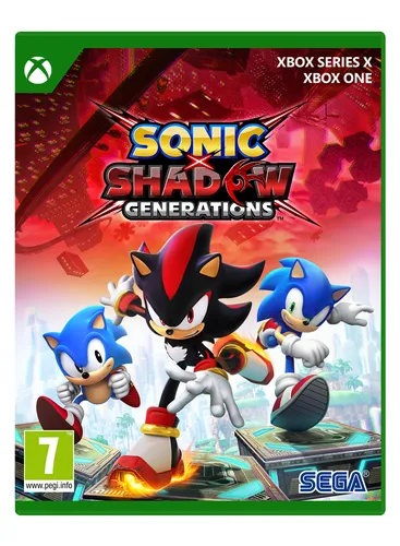 Sonic x Shadow Generations - Xbox ONE & Series X - Jump 'n' Run Spiel von Sega, neu und in OVP, bietet spannende Abenteuer mit Sonic und Shadow, ideal für Einzelspieler und Fans der Serie.