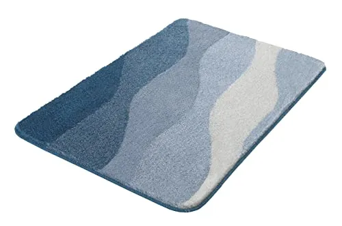 Kleine Wolke Badematte Malena 80x140 cm in blau von Kleine Wolke