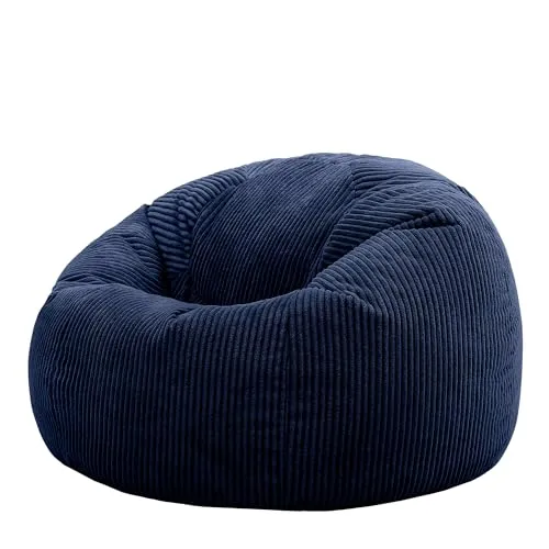 Icon Kingston Sitzsack Cord Dunkelblau in blau von Icon