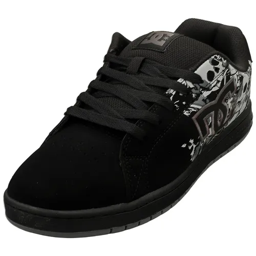 DC Shoes Herren Gaveler Sneaker - Black/DK Grey Print, 44 EU - Herren-Skateboardschuhe mit genähter Sohle für extra Haltbarkeit und atmungsaktivem Material für frische Füße. Stilvolles Design ideal für den täglichen Gebrauch.