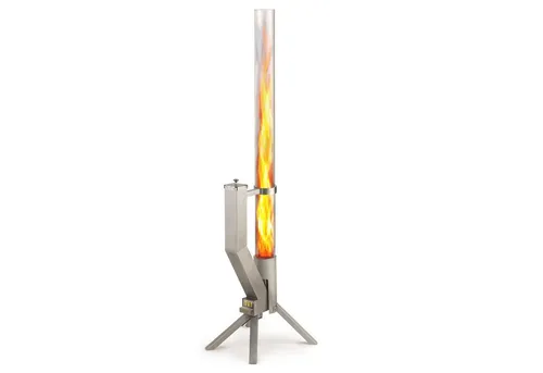 Gardenflare Gartenkamin Feuersäule und Pelletfackel, Elegantes Design & Premium-Qualität