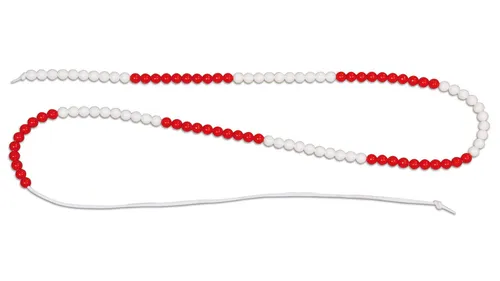 Betzold Rechenkette bis 100, Ausführung: Schülerrechenkette weiß/rot