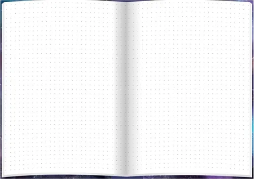 RNKVERLAG 46793 - Notizbuch Skatonaut DIN A5 dotted, hochwertiger Hardcovereinband und wasserabweisend für kreative Notizen unterwegs