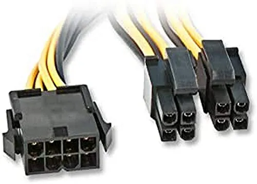 LINDY Stromkabel - 4 PIN ATX12V (M) - PCI-Express-Stromversorgung, 8-polig (W), 33163