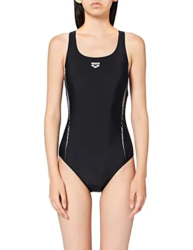 ARENA Damen Badeanzug Damen Sport Badeanzug Wayline, Blackwhite, 38, 002567