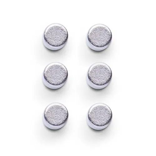 Zeller 11224 Magnet-Set 6-teilig, extra stark, ø 0.8 x 0.8 cm, edelstahl