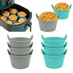 Silikon Muffinform 6er Set für Airfryer