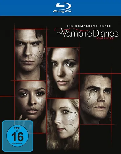 The Vampire Diaries - Komplette Serie 1-8 Blu-ray Box - Fernsehserie über Vampire und übernatürliche Abenteuer, in limitierter Sammleredition, ideal für Fans von Sci-Fi, Fantasy und Drama.
