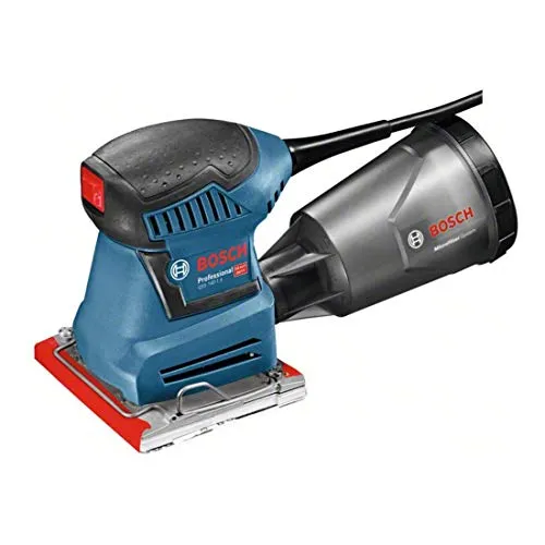 Bosch Professional Schwingschleifer GSS 140-1 A - Kompakter 140W Schleifer mit Staubbox und Microfilter, ideal für kleine Oberflächen und einfaches Handling