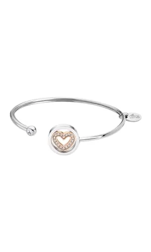 Lotus Style Armband für Damen aus Edelstahl in der Farbe Silber und Gold, Länge: 6,6 cm, LS2182-2/2