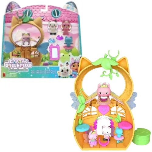 Gabby's Dollhouse Fairylandia - Flutter Fairy Spielset - Fantastisches Spielgebäude mit 12 Teilen aus der Gabby's Dollhouse Serie, ideal für Kinder ab 36 Monaten. Fördert kreatives Spiel und Fantasie im Kindergartenalter.