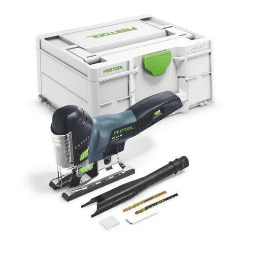 FESTOOL Akku-Pendelstichsäge PSC 420 EB-Basic-4,0 CARVEX - 577026 mit Gratis-Akku - Sägen - Hochleistungs-Akku-Pendelstichsäge mit präziser Schnittleistung und einem zusätzlichen Akku im Lieferumfang für längere Einsatzzeiten.