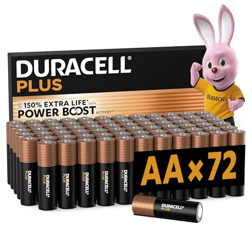 Duracell Plus AA Batterien 72er-Pack von Duracell