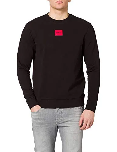 HUGO Herren Diragol212 Pullover, Black1, M EU von HUGO BOSS