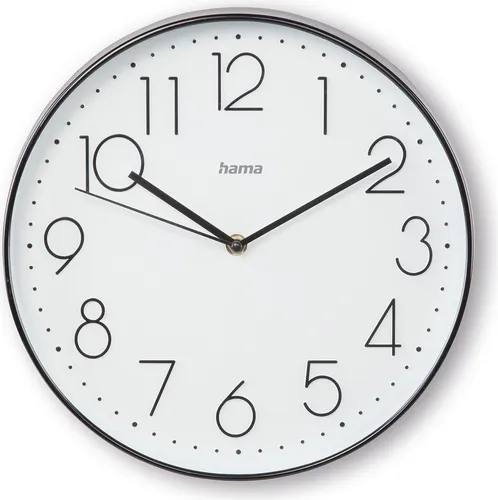 HAMA Corsica Wanduhr 30 cm Schwarz/Weiß