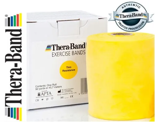 Grundpreis 5,20 €/m, THERABAND, 1,5m, gelb, Fitness, Reha, Physio