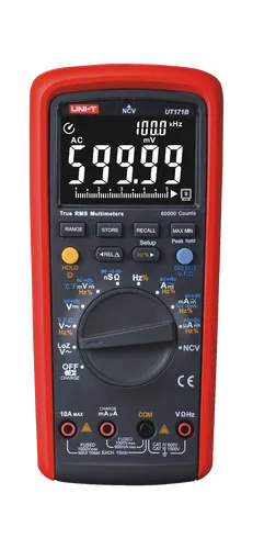 Universalmessgerät UT171B - Multimeter mit Diodentest, True RMS und präzisen AC/DC-Messungen bis 1000V, ideal für Elektronikprofis und Hobbyisten.