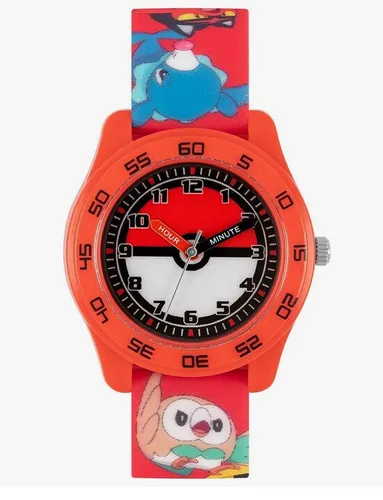 Pokemon Time Teaching Analog Quarz Uhr Mit Silikonarmband POK9023