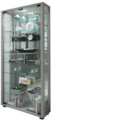 VCM Glasvitrine Lumo Maxi mit Spiegel