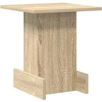 vidaXL Beistelltisch Sonoma-Eiche 35,5 x 35 x 40 cm - Moderner Beistelltisch aus Holzwerkstoff mit stilvollem Design und praktischem Stauraum. Ideal für Wohnzimmer, um Deko und persönliche Gegenstände organisiert zu halten.
