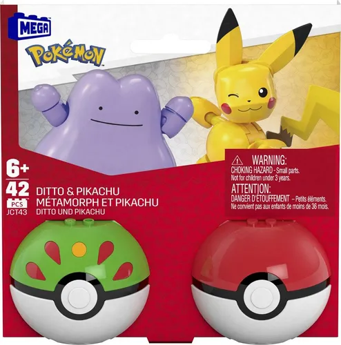 Mega PokéMon 2Er PokéBall Set - Pikachu Und Ditto