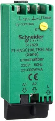 Elso 517820 FERNSCHALTRELAIS - Fernschaltrelais für 2x1000 W, ideal für Folgeschaltung und Serienschaltung, geeignet für unbeleuchtete Taster. Flexibel und einfach installierbar, perfekt für individuelle Lichtsteuerungen.
