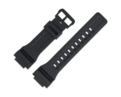 CASIO Uhrenarmband 28mm Kunststoff Schwarz W-735H