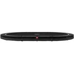 BERG Favorit InGround Grau Premium Gartentrampolin - Hochwertiges Kindertrampolin mit SoloSpring-Federn für sanfte Sprünge und einem UV-beständigen Schutzrand für maximale Sicherheit und Langlebigkeit im Garten.