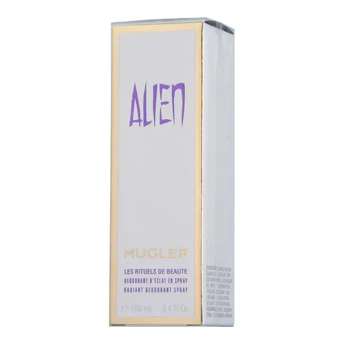 Thierry Mugler Alien Deodorant Spray 100 ml - Deos mit atemberaubendem Duft, bietet zuverlässigen Schutz und Pflege, umhüllt Sie mit orientalischen Aromen von Amber, Kaschmirholz und Jasmin.