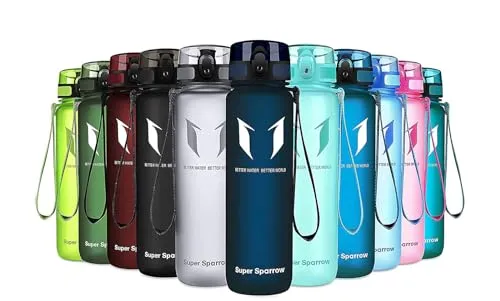 Super Sparrow Trinkflasche in blau von Super Sparrow