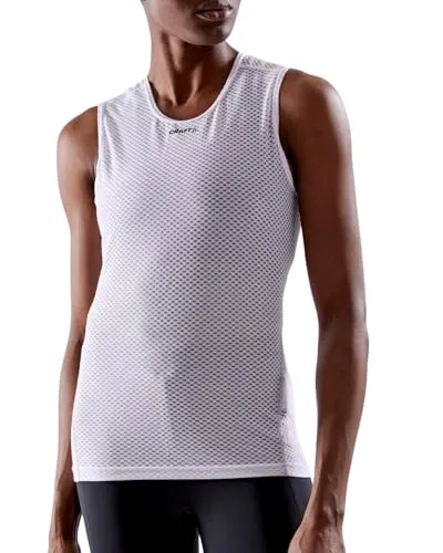 Craft Pro Cool Mesh Superlight Sleeveless Top für Damen - weiß - Biketrikots und Jerseys für Frauen, superleichtes Mesh-Material für optimale Kühlung und perfekte Passform bei intensiven Trainingseinheiten.