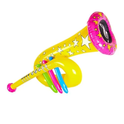 W WIDMANN MILANO Party Fashion - Aufblasbare Tuba, 63 cm, Musikinstrument, Zirkus, Accessoire für Clowns Kostüme