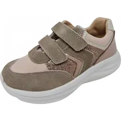 bisgaard Sneakers in Hellbraun/Rosa, Größe 27 - Sneaker für Kinder mit Klettverschluss und verstärkter Kappe, ideal für aktives Spielen und Entdecken.