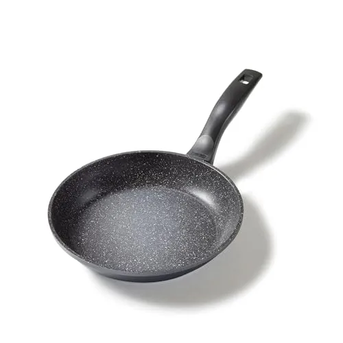STONELINE Bratpfanne 24cm - Induktion geeignet - Pfanne mit echter Steinpartikel-Beschichtung für perfekte Bratergebnisse. Ideal für alle Herdarten, leicht zu reinigen und spülmaschinengeeignet.