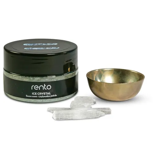 Rento Eiskristall Saunaduft 30g + Verdampferschale Ice Crystal Saunaaufguss Spa
