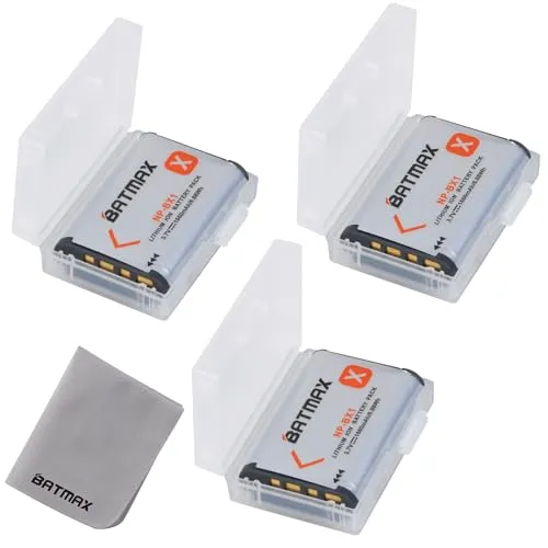 Batmax 3X NP-BX1 Akku Kompatibel mit Sony DSC-RX100 DSC-RX100 II DSC-RX100M II DSC-RX100 III DSC-RX100 IV DSC-RX100 V DSC-RX100 VII DSC-HX50V DSC-HX300 HDR-AS10 HDR-AS1