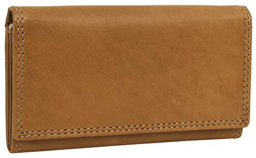 Gusti Leder Geldbörse Gustava – Robuste Geldbörse im Querformat - Hochwertige Geldbörse aus echtem Büffelleder, die mit der Zeit noch schöner wird. Bietet viel Platz für Geld und Karten sowie ein praktisches Extrafach für Bahntickets. Ideal für den täglichen Einsatz!