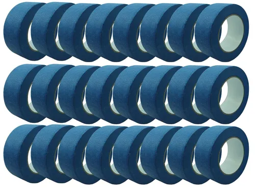 Profi Feinkrepp Abdeckband blau 50mm x 50m – Hochwertiges Malerband für präzise Kanten (24 Rollen)