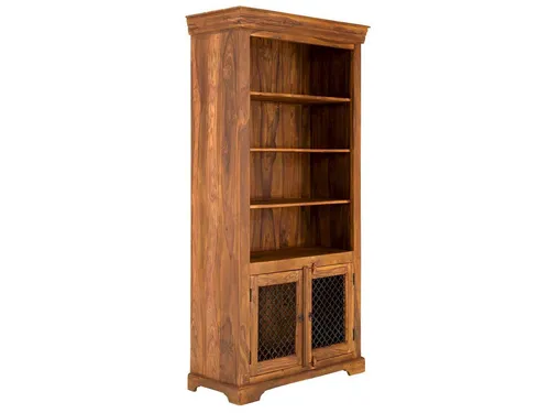 massivum Bücherregal Merlow aus Akazienholz, rustikaler Landhausstil