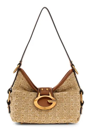 GUESS Camden Mini Shoulder Bag - Elegante Schultertasche von GUESS mit markanter Schließe und 6 praktischen Fächern. Kompakt und stilvoll für jeden Anlass, ideal zur Aufbewahrung von Smartphone und Geldbörse.