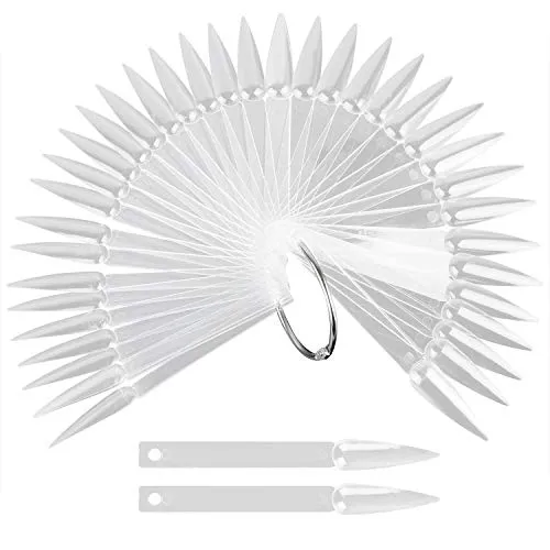 Stück Nagel Display Transparente Nagelkunst-Tipps Farbe Pop Stick Nagelproben Sticks für Anfänger 160