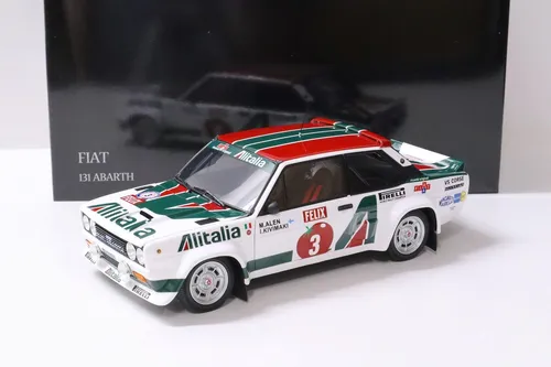1:18 Kyosho Fiat 131 Abarth 1978 Alen/ Kivimaki Rally 1000 Lakes #3 Alitalia