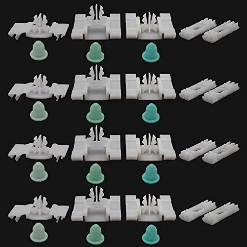 YOU.S Original Zierleisten Dachleisten Befestigung Clips SET Loch Ø 7 mm (120-teilig) - 1H0853585