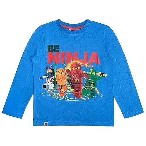LEGO Ninjago Langarmshirt Jungen (Blau 2, 140) von LEGO