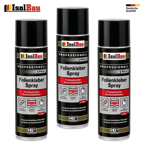 Folienkleber 3 x 500ml Dichtkleber Dampfbremse Dampfsperre Dampfbremsen PE Folie